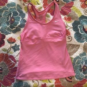 Pink Nike Dry Fit Work Out Top
